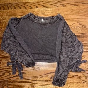 Free People cropped sweatshirt
